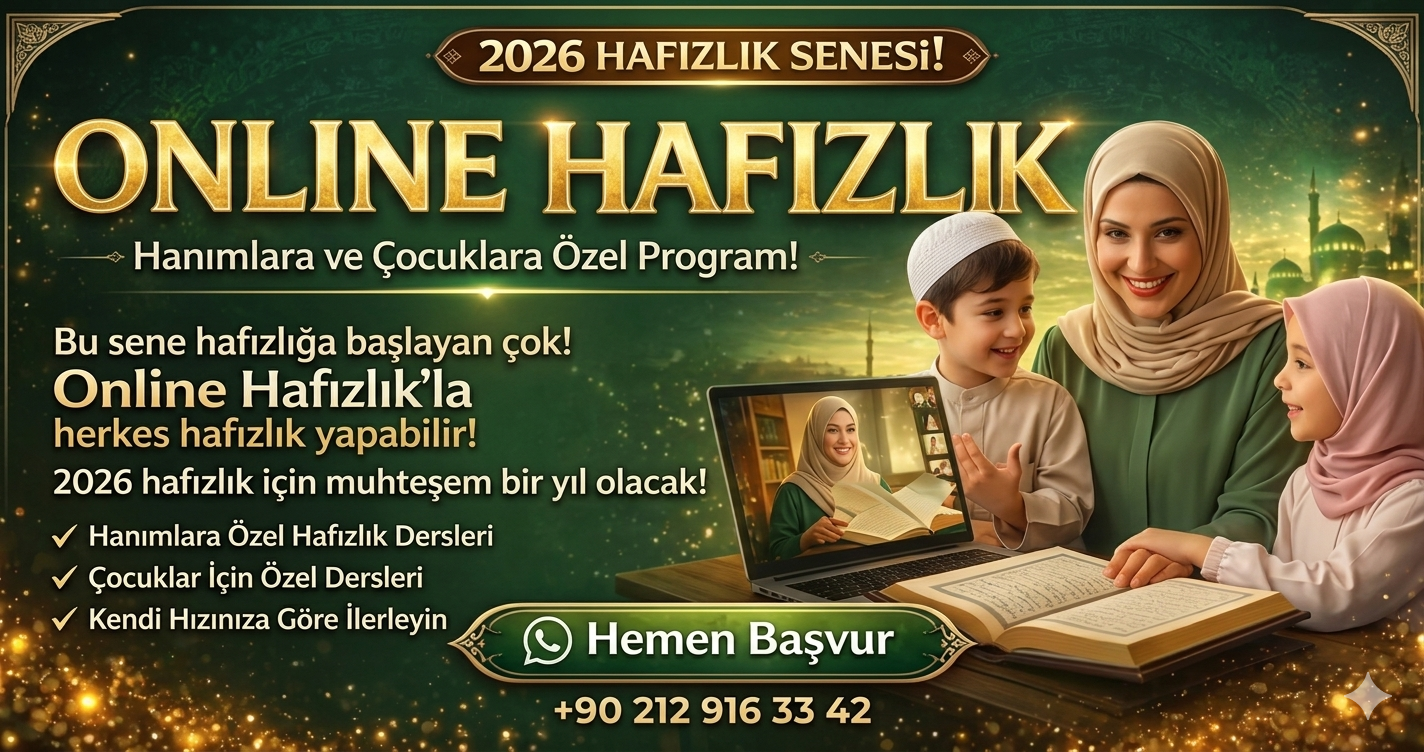 Online hafızlık kursu ile mobil uygulamadan birebir ders alın. Esnek saatler, uzman eğitmenler ve bağımsız eğitim sistemi ile hafızlık sürecinizi kolaylaştırın.
